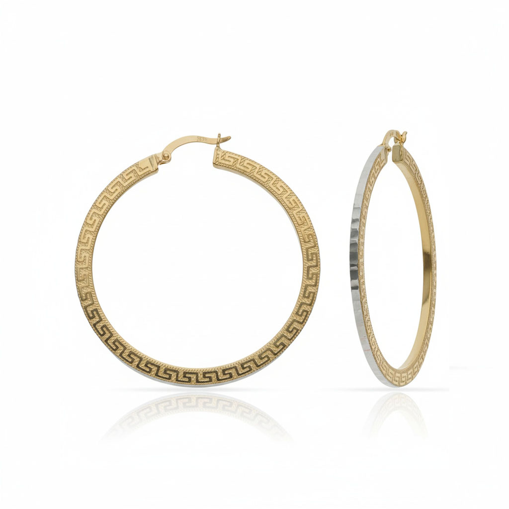 AROS ORO 18KL GRECA - 25MM