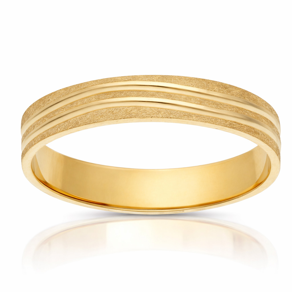 ALIANZA ORO 18KL TALLADA - 4MM