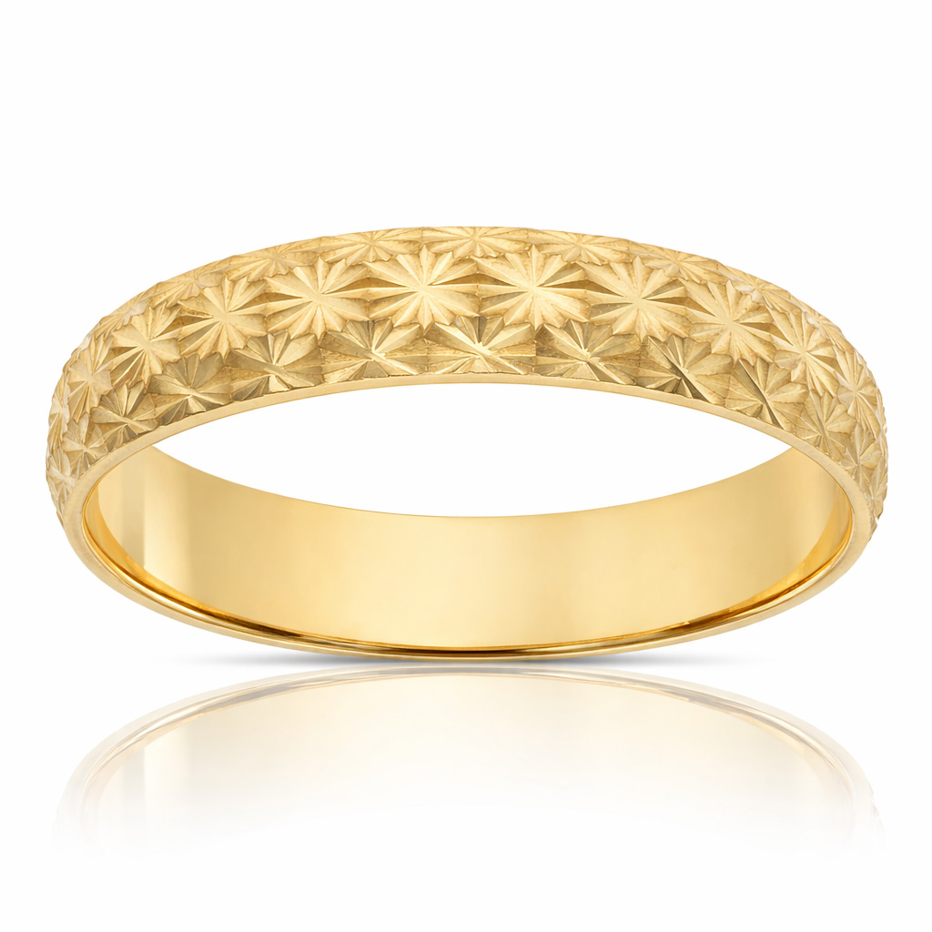 ALIANZA ORO 18KL TALLADA - 4.50MM