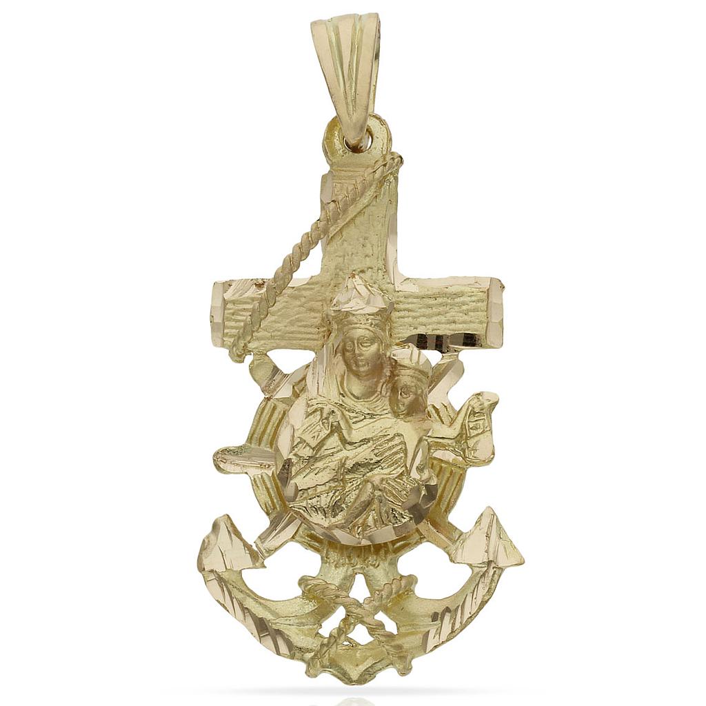 CRUZ ORO 18KL MARINERA V. DEL CARMEN