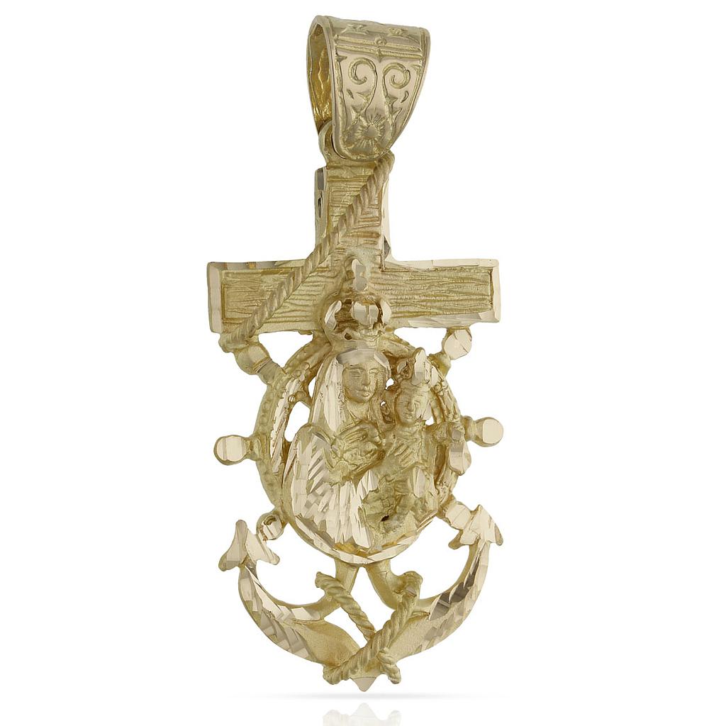 CRUZ ORO 18KL MARINERA V. DEL CARMEN