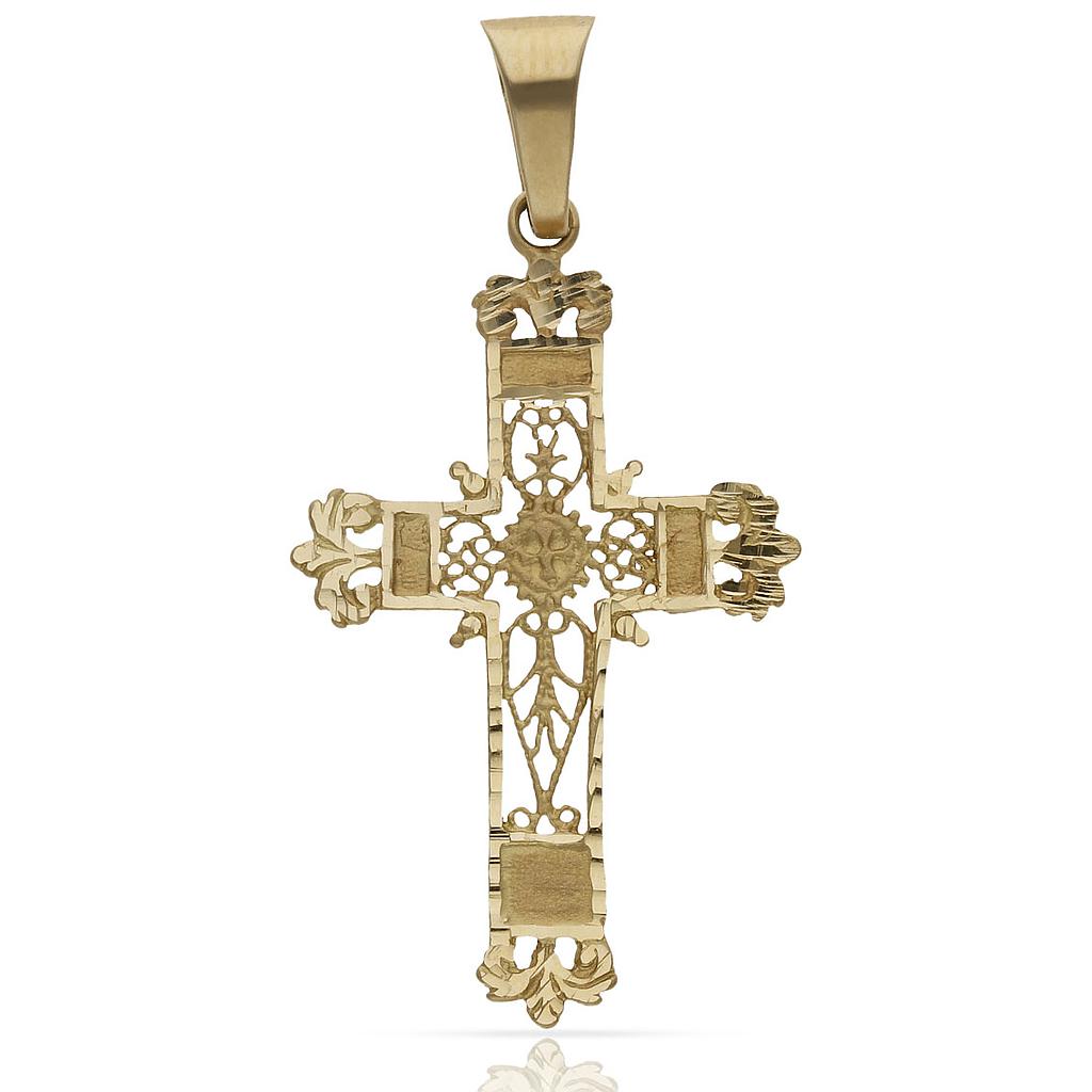 CRUZ ORO 18KL FILIGRANA - 23x39MM