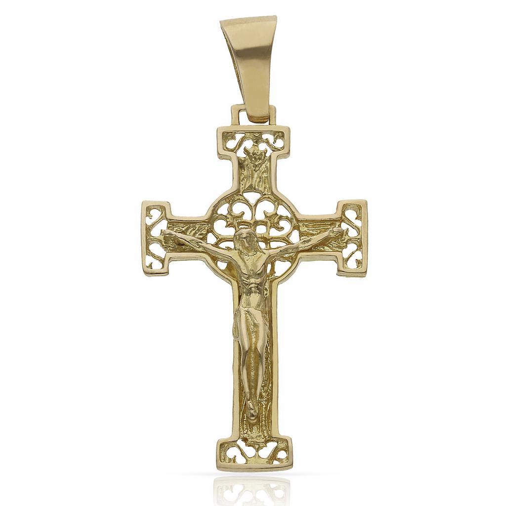 CRUZ ORO 18KL CRISTO - 21x35MM