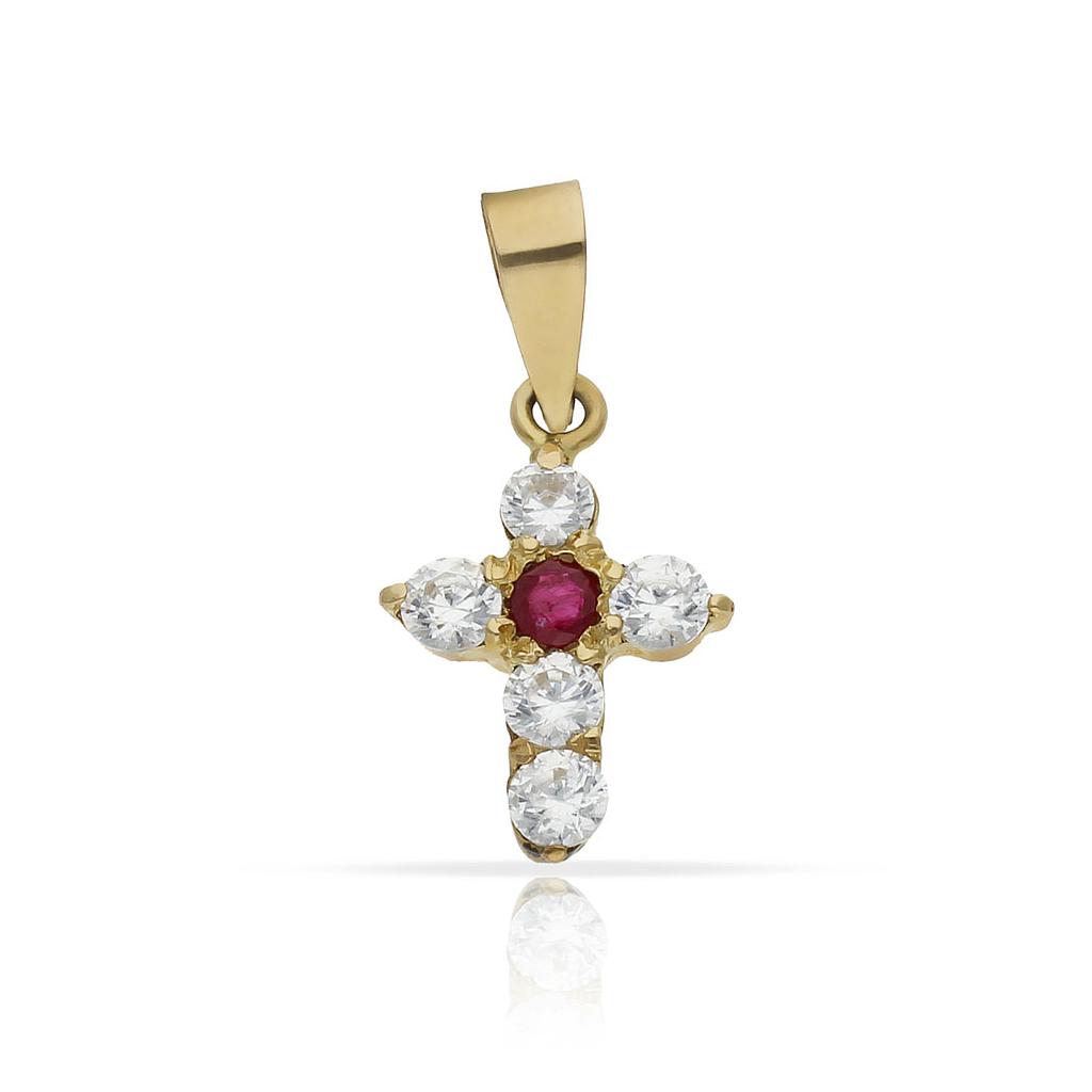 CRUZ ORO 18KL COLOR SELECCIONABLE