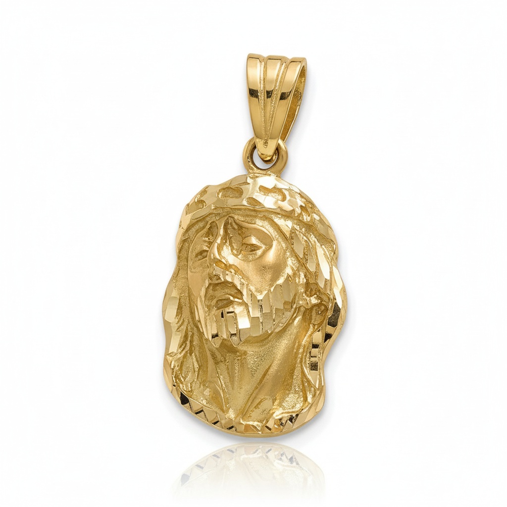 CABEZA ORO CRISTO 18KL DE 17X27MM