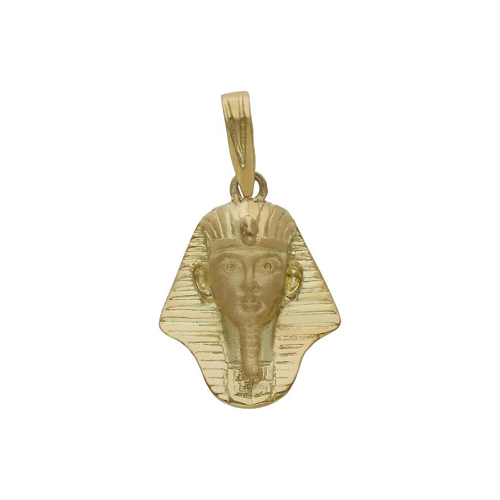 CABEZA ORO 18KL TUTANKAMON - 15X20MM