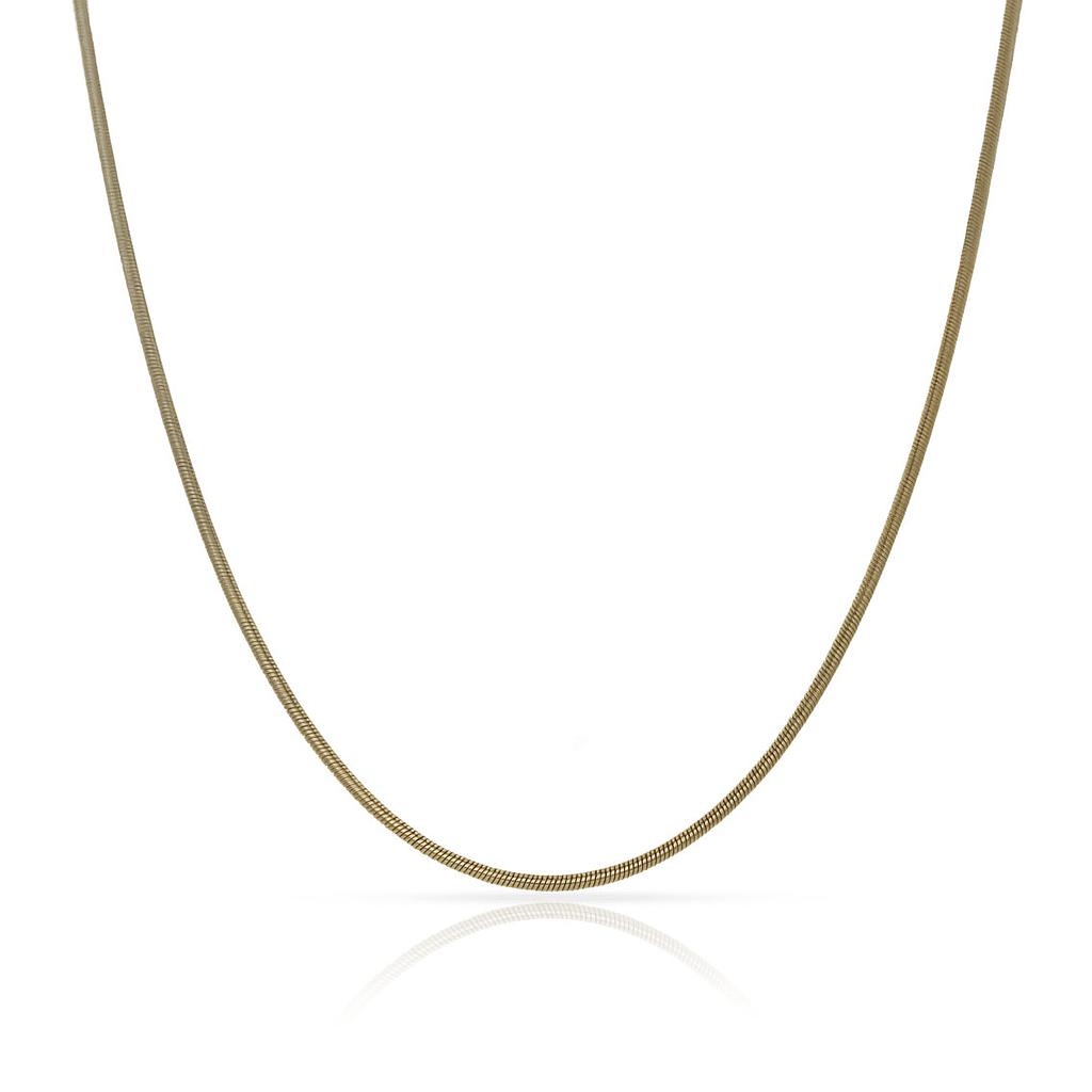 COLLAR ORO 18KL COLA TOPO AMARILLO