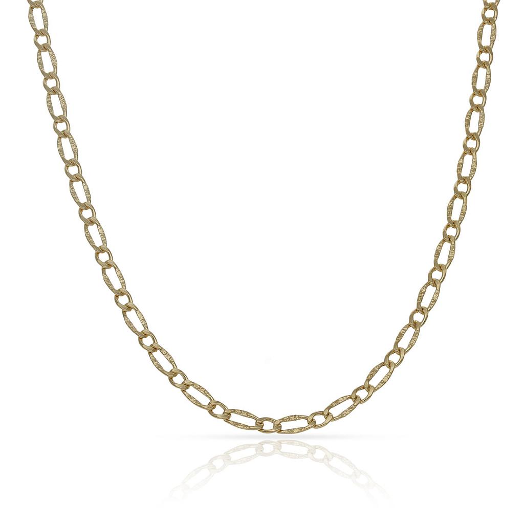 CADENA ORO 18KL 1x1 HUECA - 2.50MM