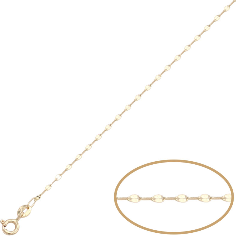 CADENA ORO 18KL HUECA - 1.30MM