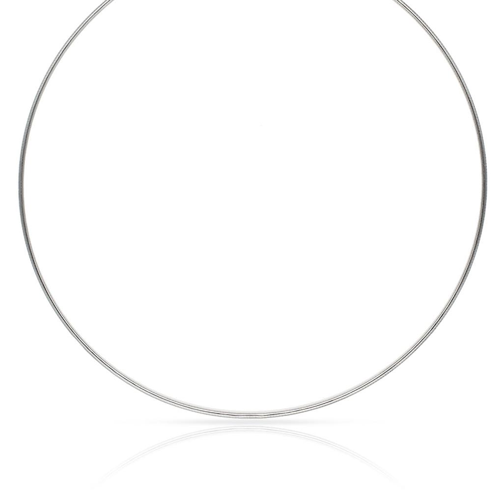 COLLAR ORO 18KL BLANCO 2MM