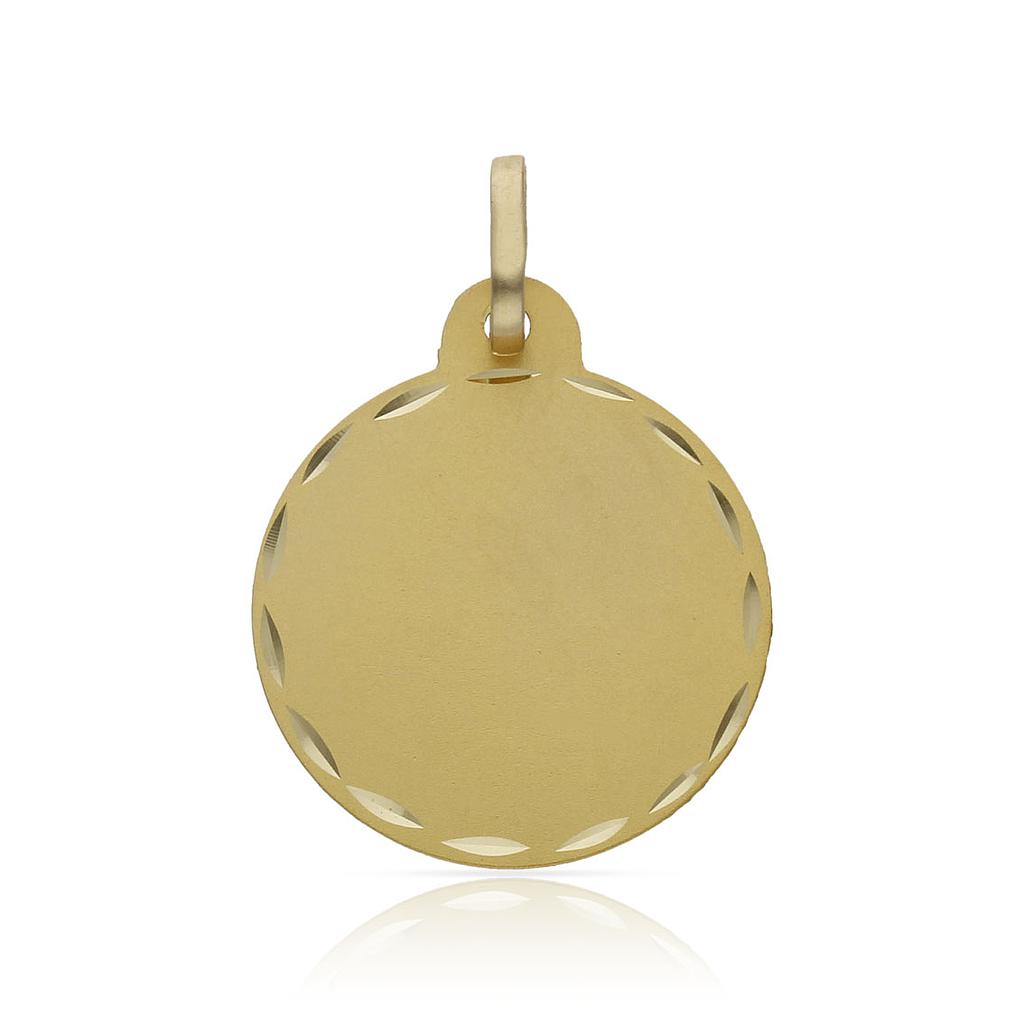 DISCO ORO 18KL TALLADO - 19MM