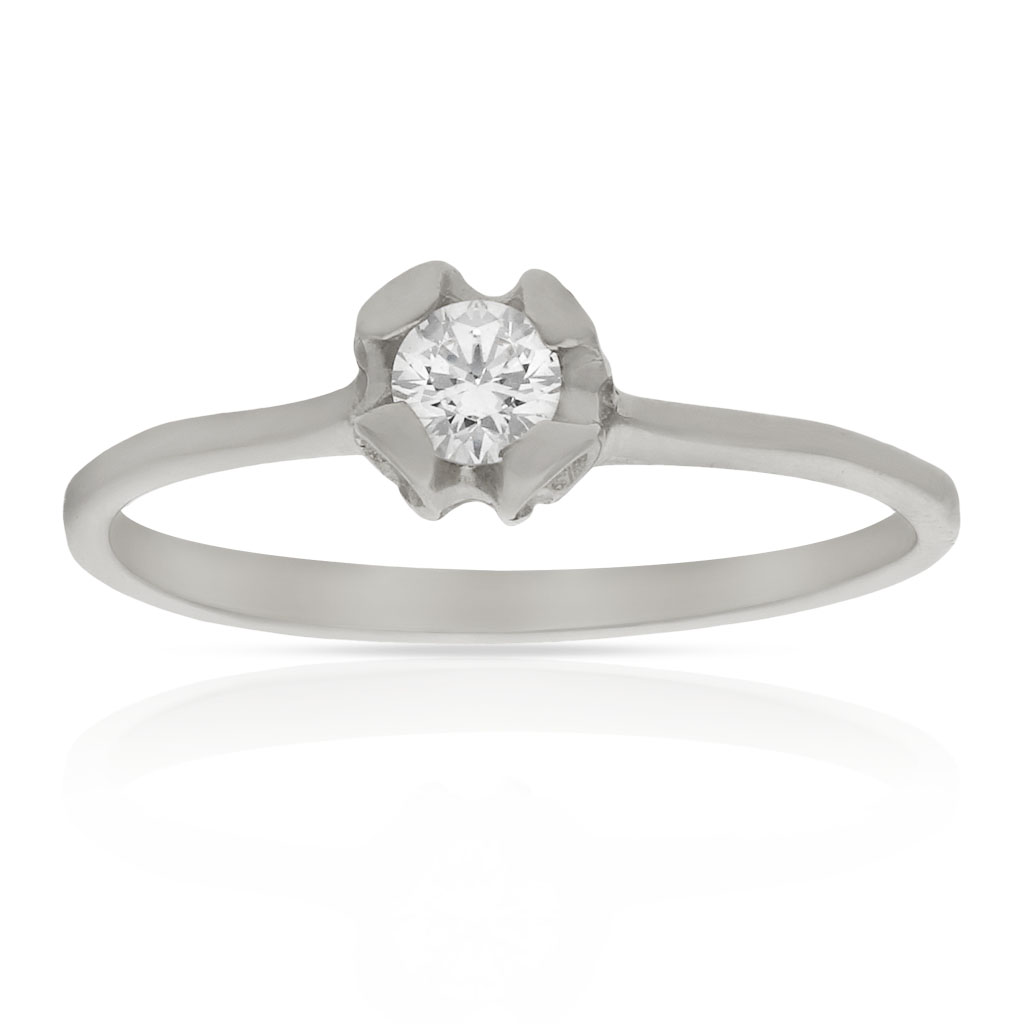 SORTIJA ORO BLANCO 18KL DIAMANTE