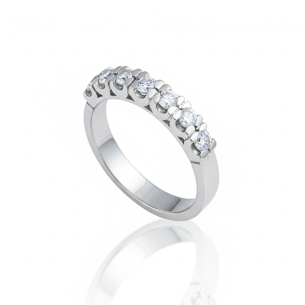 SORTIJA ORO BLANCO 18KL DIAMANTES