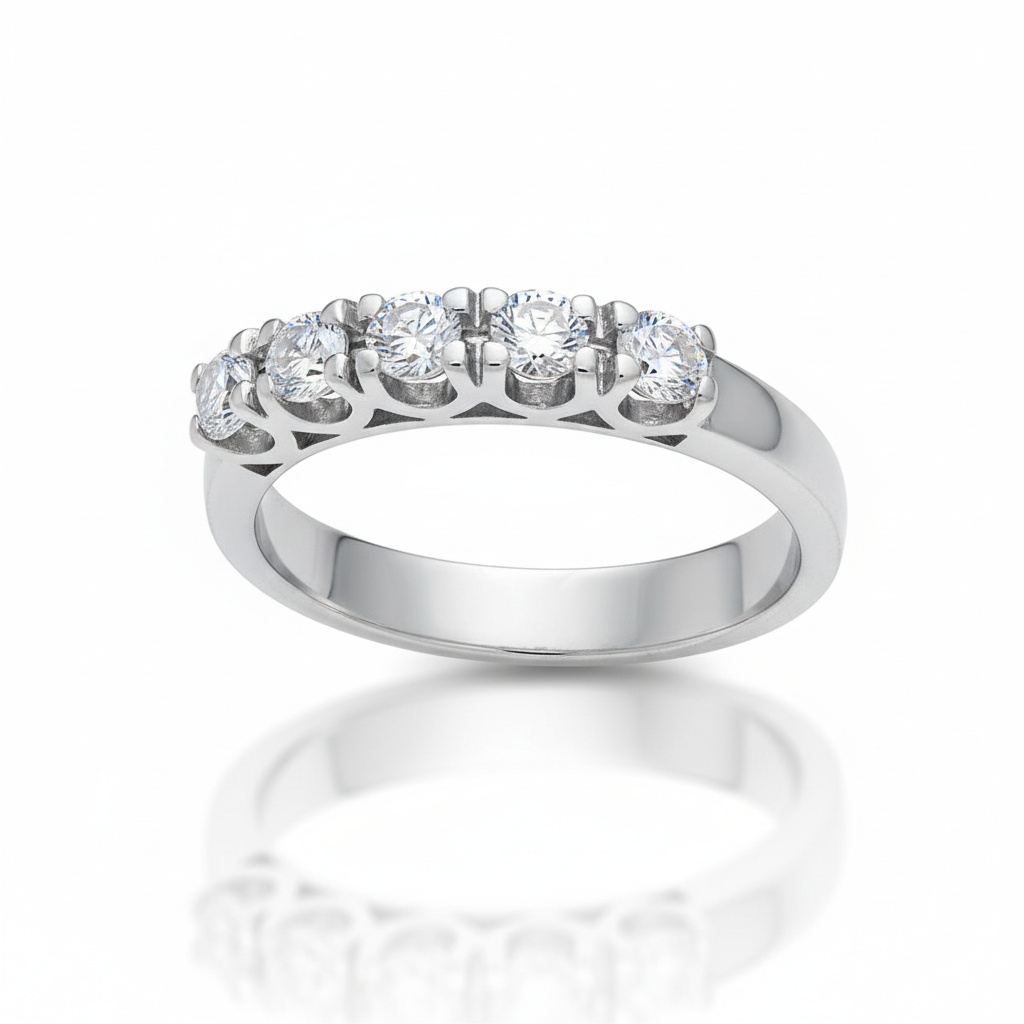 SORTIJA ORO BLANCO 18KL DIAMANTES