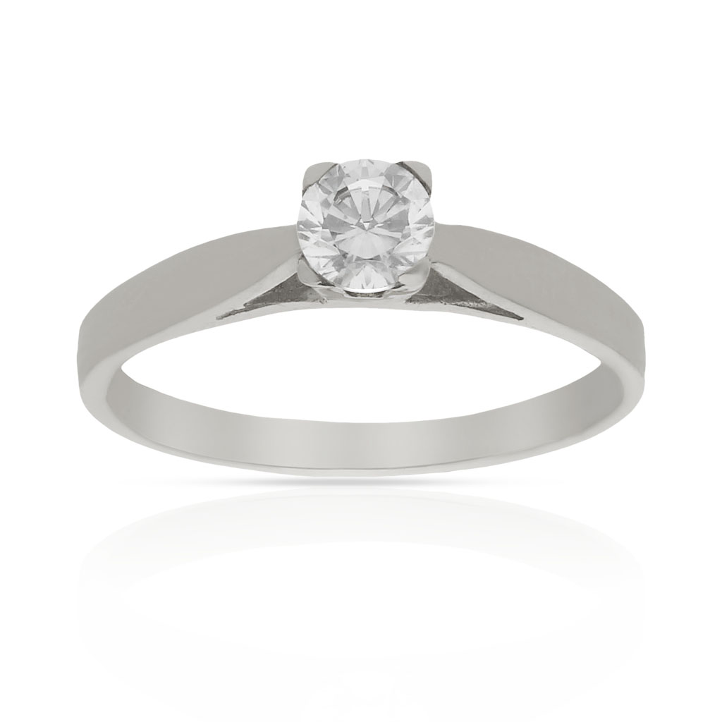 SORTIJA ORO BLANCO 18KL DIAMANTE