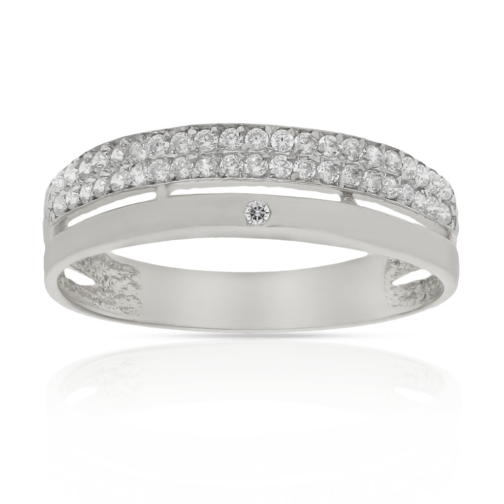 SORTIJA ORO BLANCO 18KL DIAMANTES