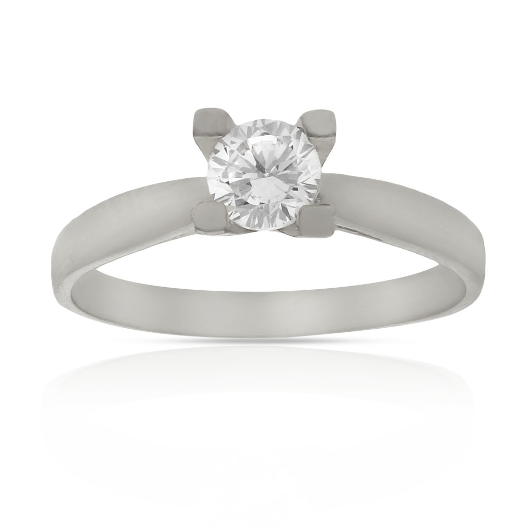 SORTIJA ORO BLANCO 18KL DIAMANTE