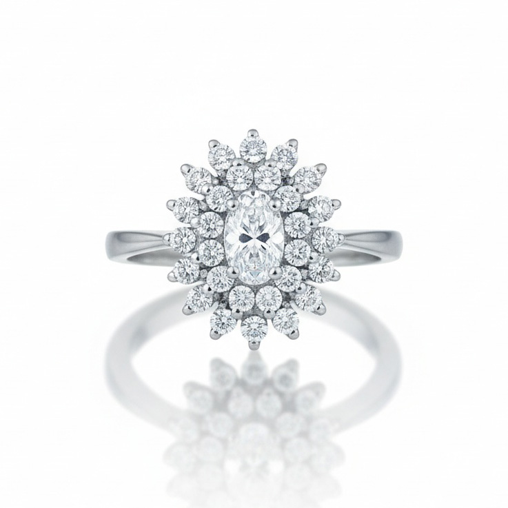 SORTIJA ORO BLANCO 18KL DIAMANTES