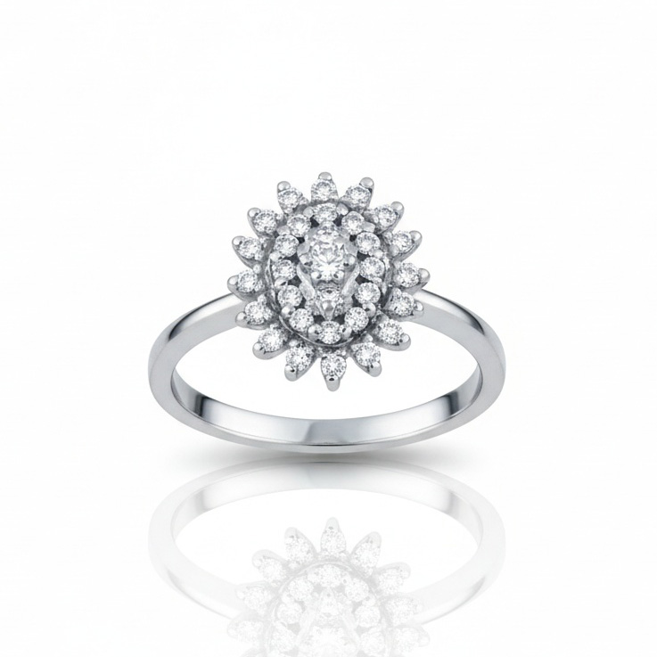 SORTIJA ORO BLANCO 18KL DIAMANTES