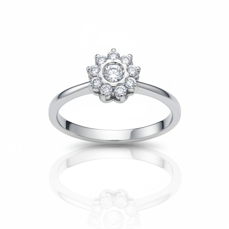 SORTIJA ORO BLANCO 18KL DIAMANTES