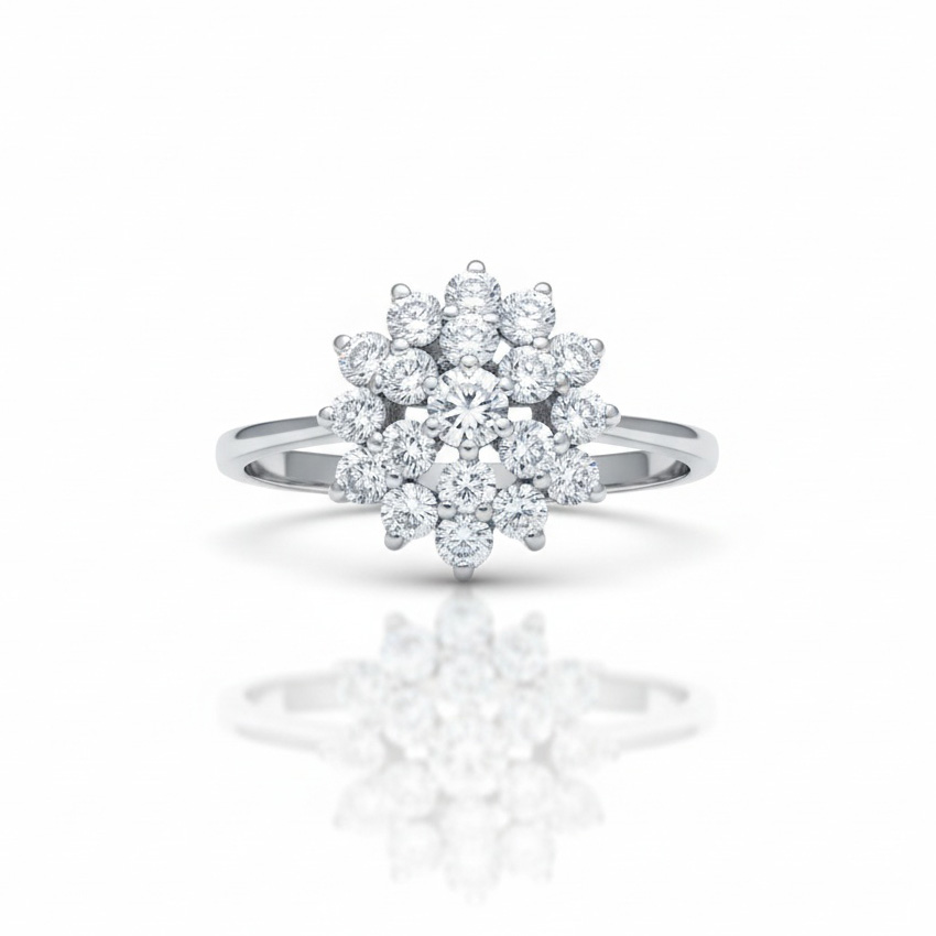 SORTIJA ORO BLANCO 18KL DIAMANTES