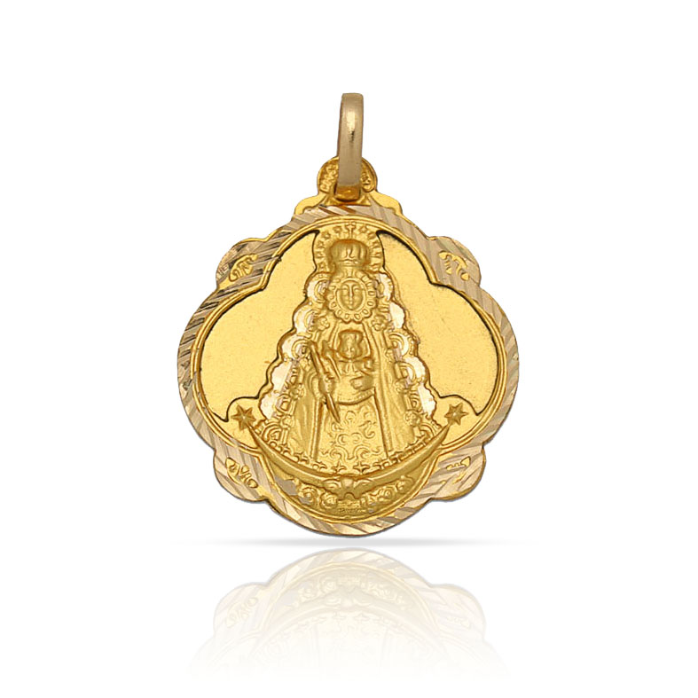 MEDALLA ORO 18KL V. DEL ROCIO- 16X19MM 