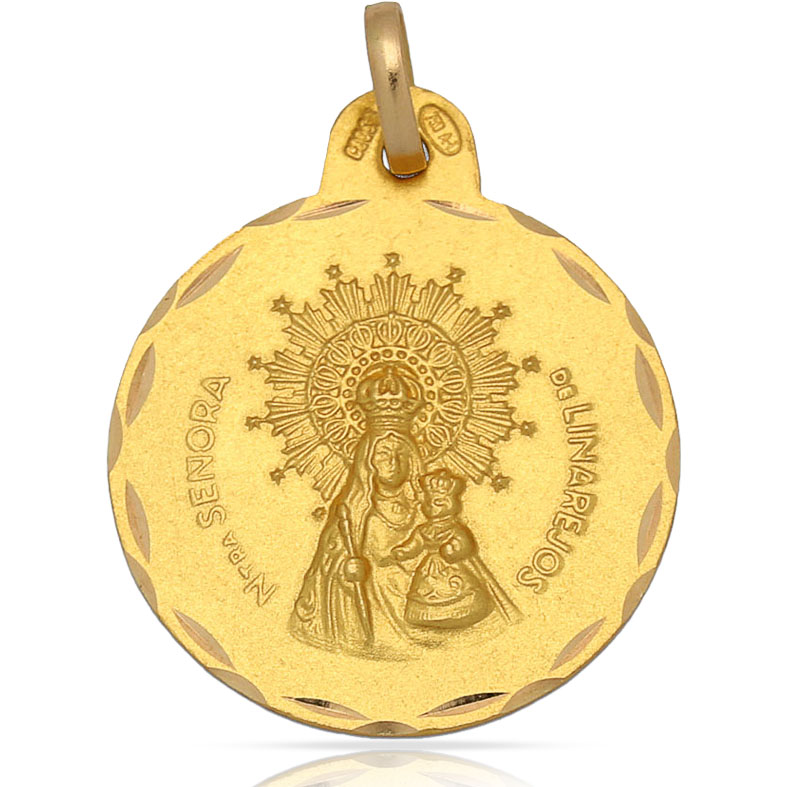 MEDALLA ORO 18KL V. DE LINAREJOS - 21MM