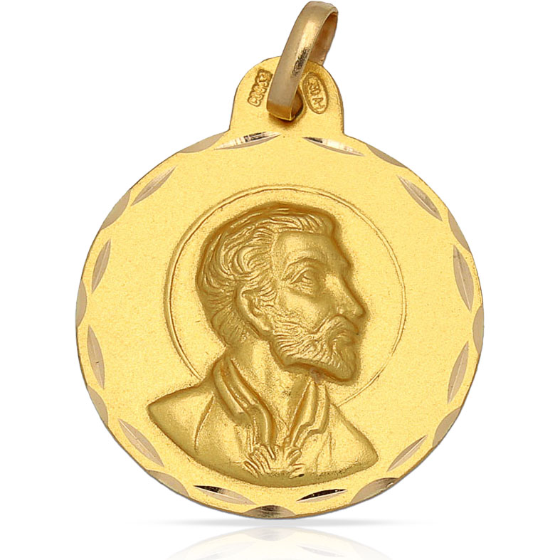 MEDALLA ORO 18KL SAN FRANCISCO DE 21MM