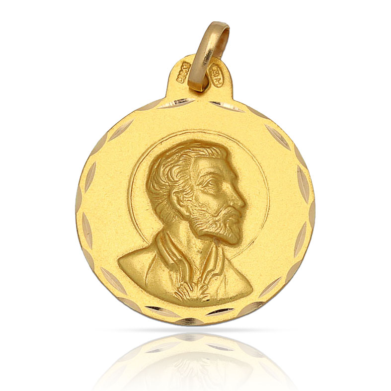MEDALLA ORO 18KL SAN FRANCISCO - 15MM