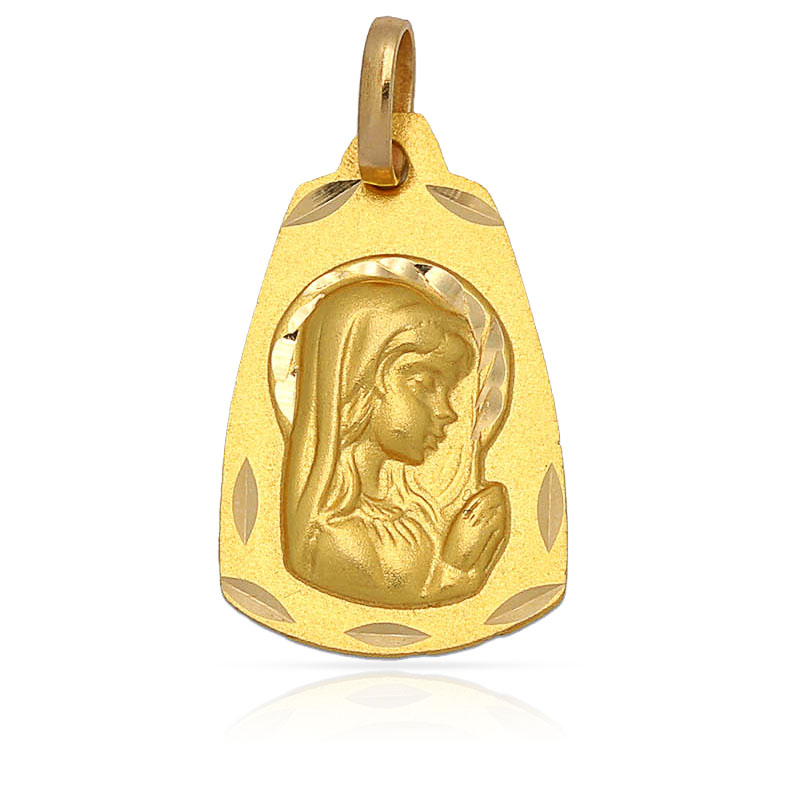 MEDALLA ORO 18KL VIRGEN NIÑA - 13x21MM