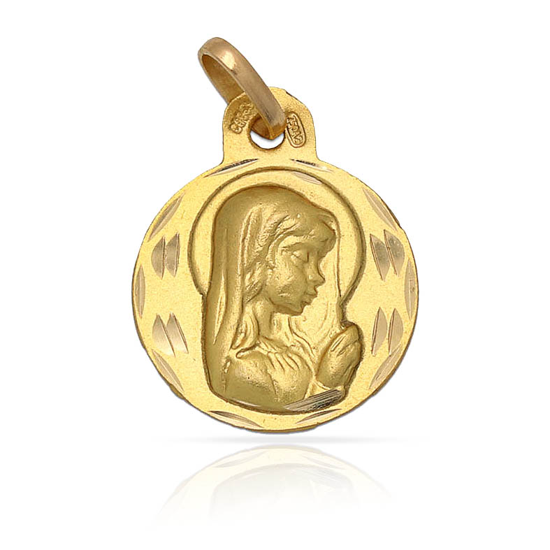 MEDALLA ORO 18KL V. NIÑA - 15MM