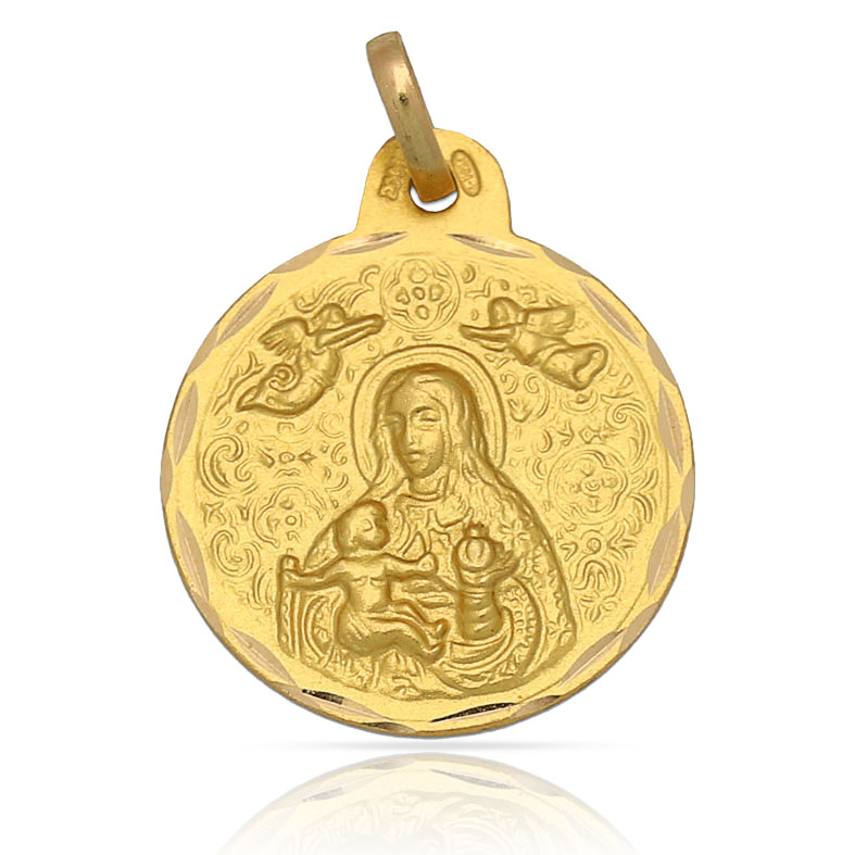 MEDALLA ORO 18KL V. DE CINTA- 17MM