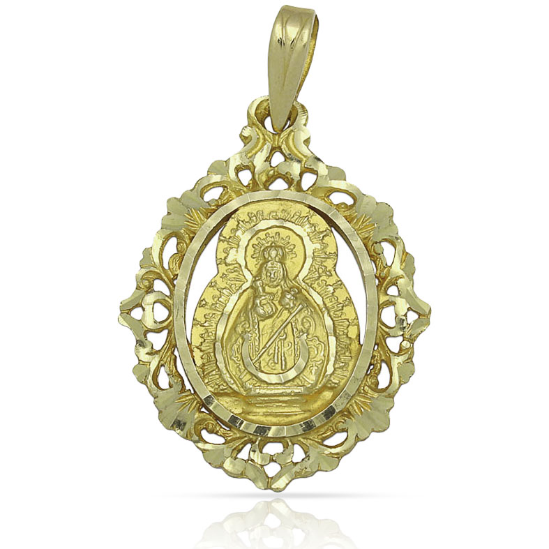 MEDALLA ORO 18KL V.DE LA FUENSANTA-21X27MM