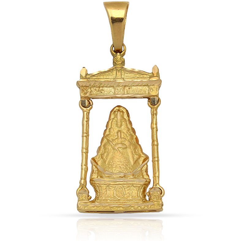 MEDALLA ORO 18KL V. DEL ROCIO CON PALIO