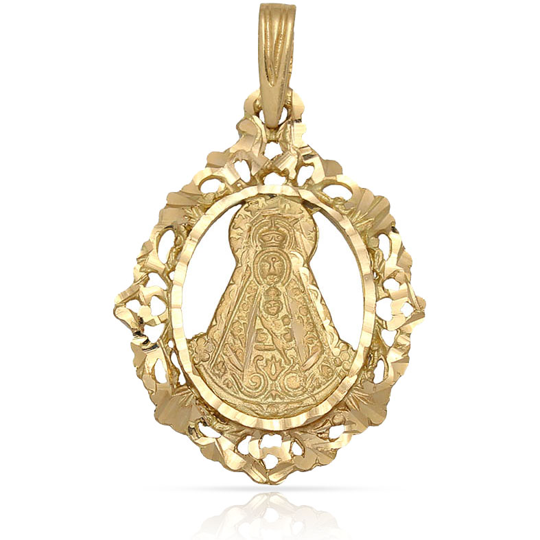 MEDALLA ORO 18KL V. DEL ROCIO - 21x28MM