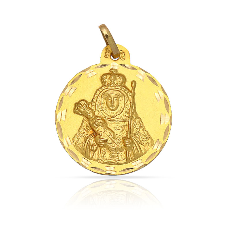 MEDALLA ORO 18KL V. CANDELARIA - 15MM