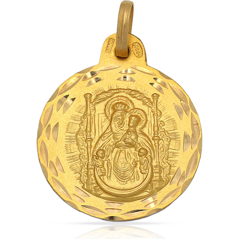 MEDALLA ORO 18KL V. DEL PINO - 21MM