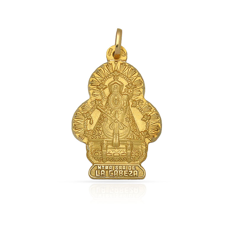 MEDALLA ORO 18KL V. DE LA CABEZA - 11x18MM