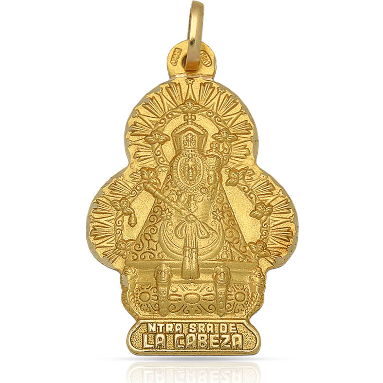 MEDALLA ORO 18KL V.DE LA CABEZA- 22X34MM