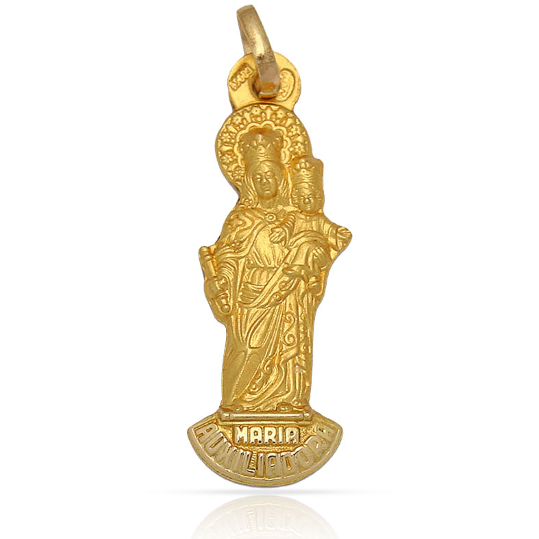 MEDALLA ORO 18KL V.AUXILIADORA- 12X34MM 