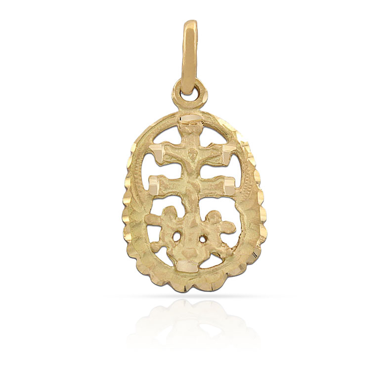 CRUZ ORO 18KL DE CARAVACA - 14X21MM