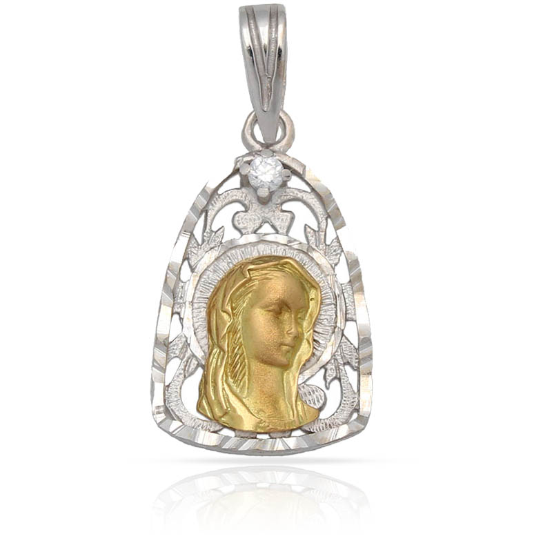 MEDALLA ORO 18KL VIRGEN NIÑA - 13X21MM