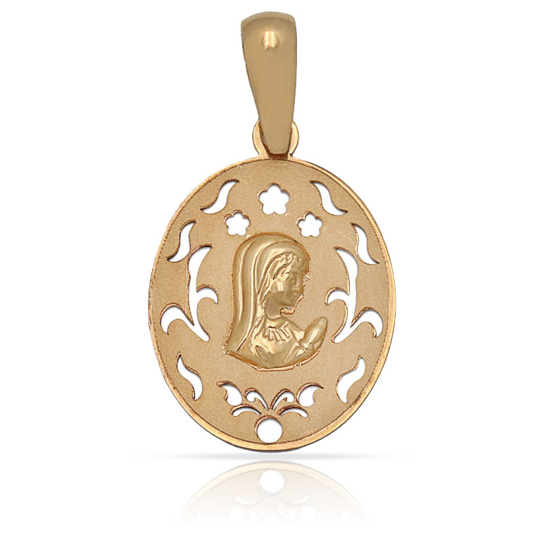 MEDALLA ORO 18KL VIRGEN NIÑA - 15X21MM