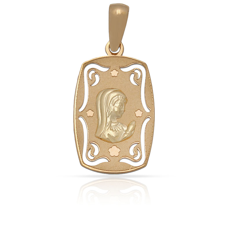 MEDALLA ORO 18KL VIRGEN NIÑA - 12X20MM