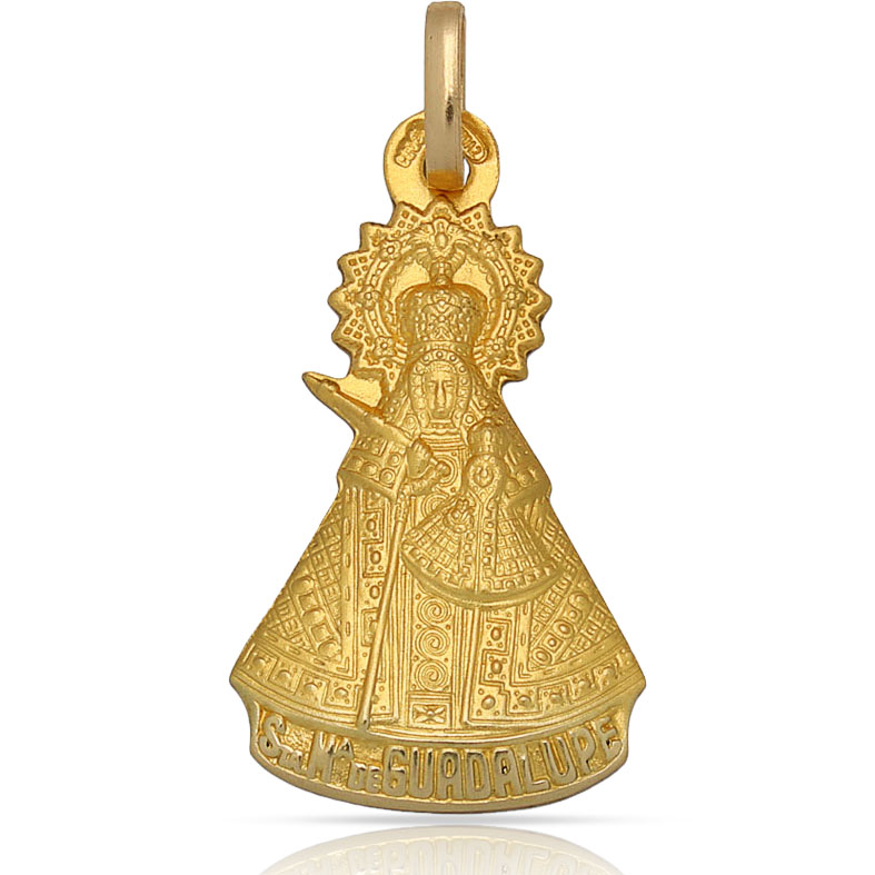 MEDALLA ORO 18KL V. DE GUADALUPE - 17X29MM