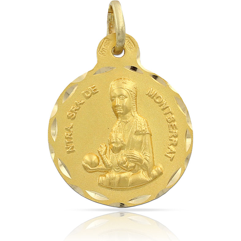 MEDALLA ORO 18KL V. MONTSERRAT - 19MM