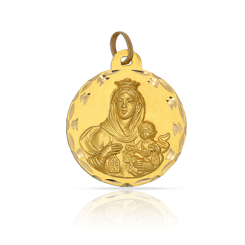 MEDALLA ORO 18KL V. DEL CARMEN - 18MM