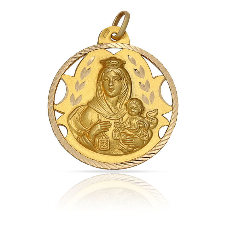 MEDALLA ORO 18KL V. DEL CARMEN - 22MM