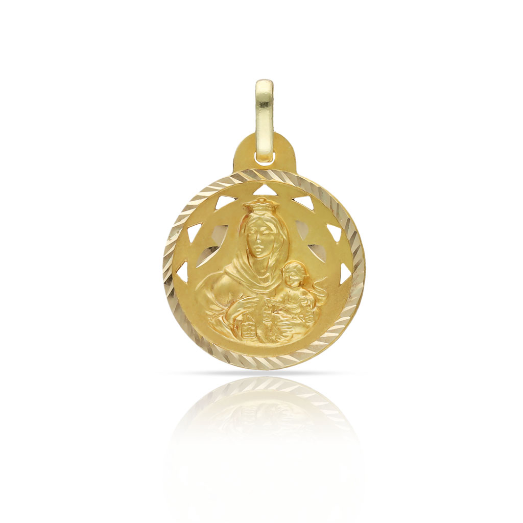 MEDALLA ORO 18KL V. DEL CARMEN - 18MM
