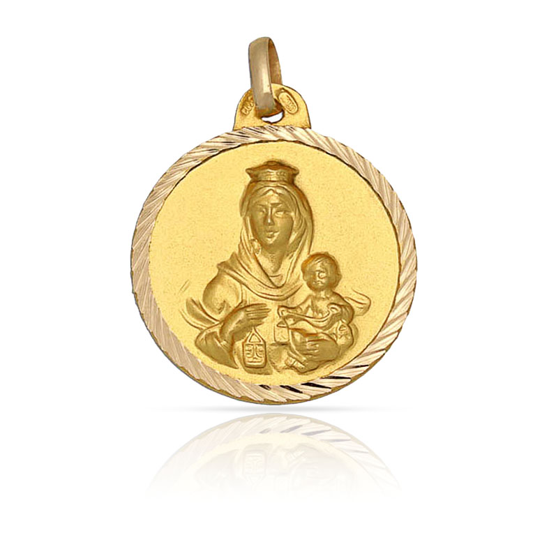 MEDALLA ORO 18KL V. DEL CARMEN - 20MM